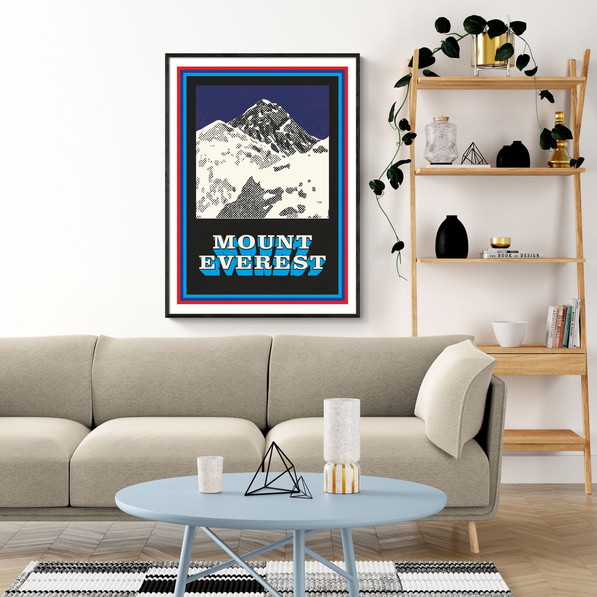Mount Everest Pop Art Print
