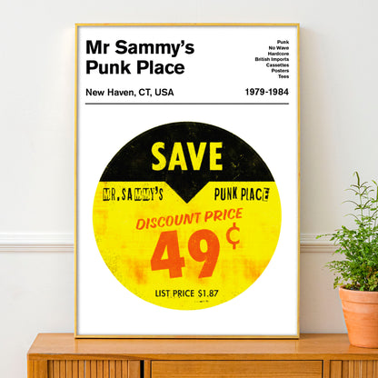 Punk record sticker poster
