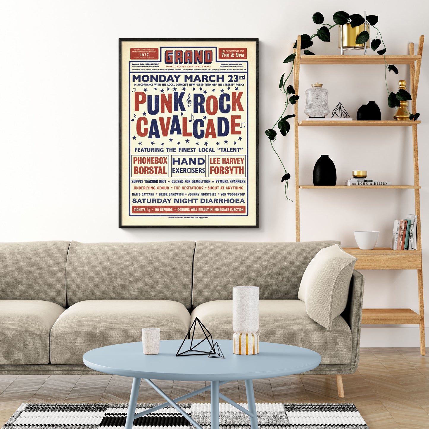 1977 Punk Rock Gig Poster