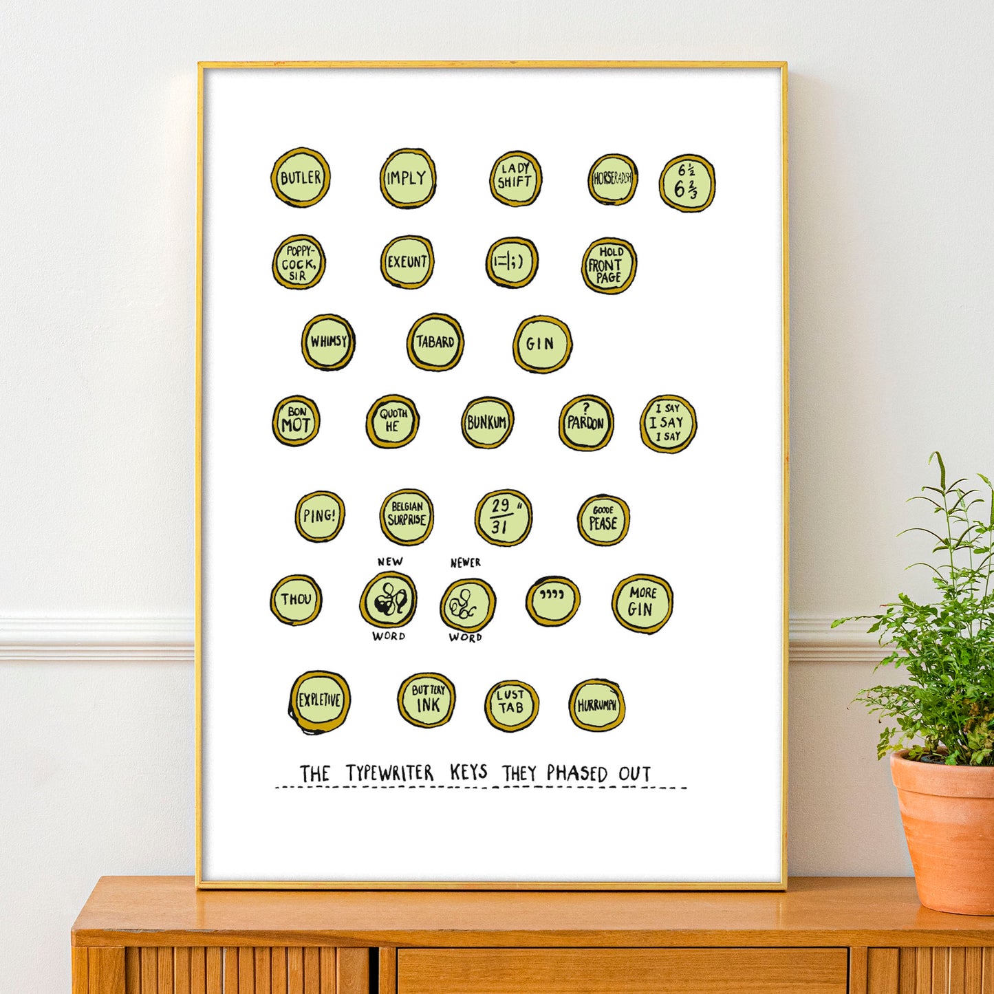 The Typewriter Keys They Phased Out Poster Print