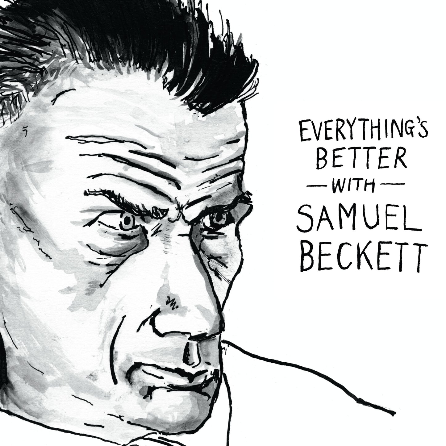 Samuel Beckett Portrait Poster Print