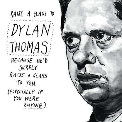 Dylan Thomas Portrait Poster Print