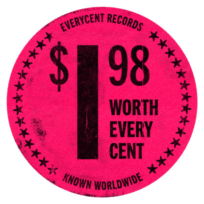 Album Cover Art: 'Everycent Records' Record Store Price Tag Sticker Print
