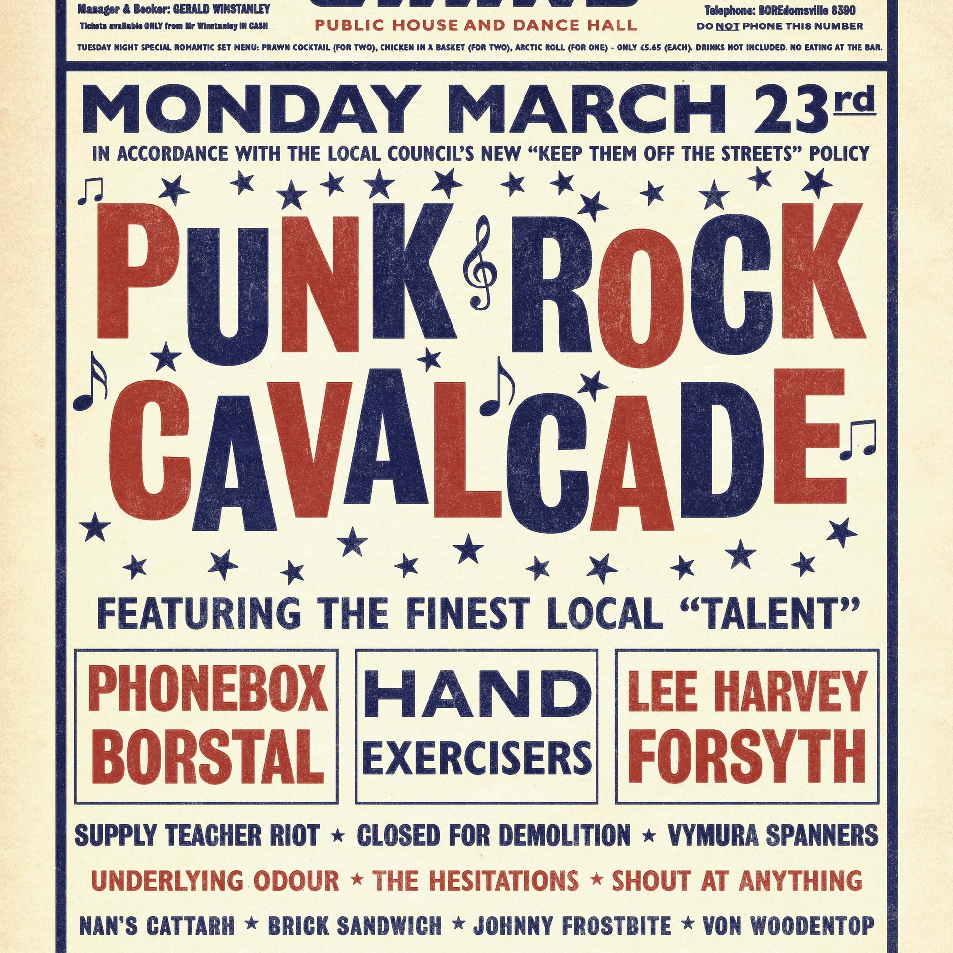 Punk Rock Cavalcade Poster
