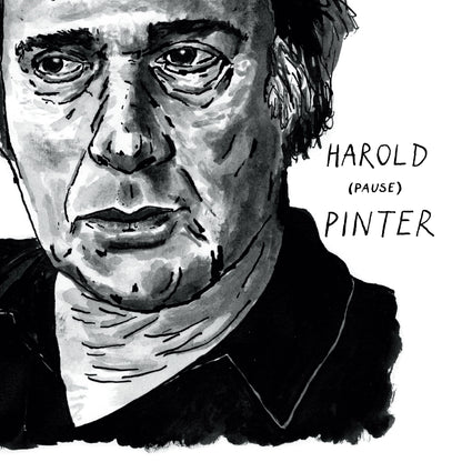 Harold Pinter portrait poster
