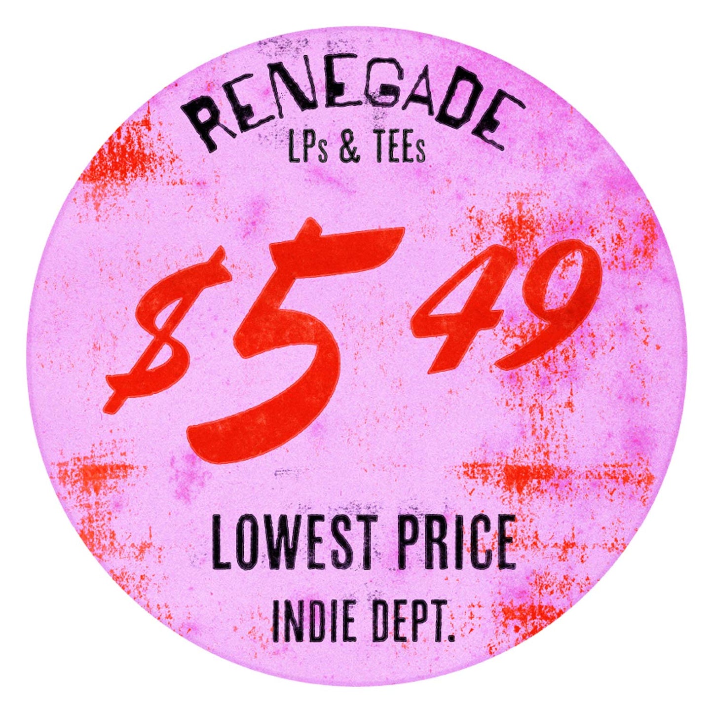 Record Store Price Sticker Art Print