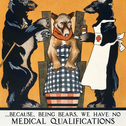 Silly Unqualified Medical Bears Print