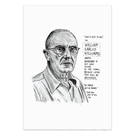 William Carlos Williams Portrait Poster Print