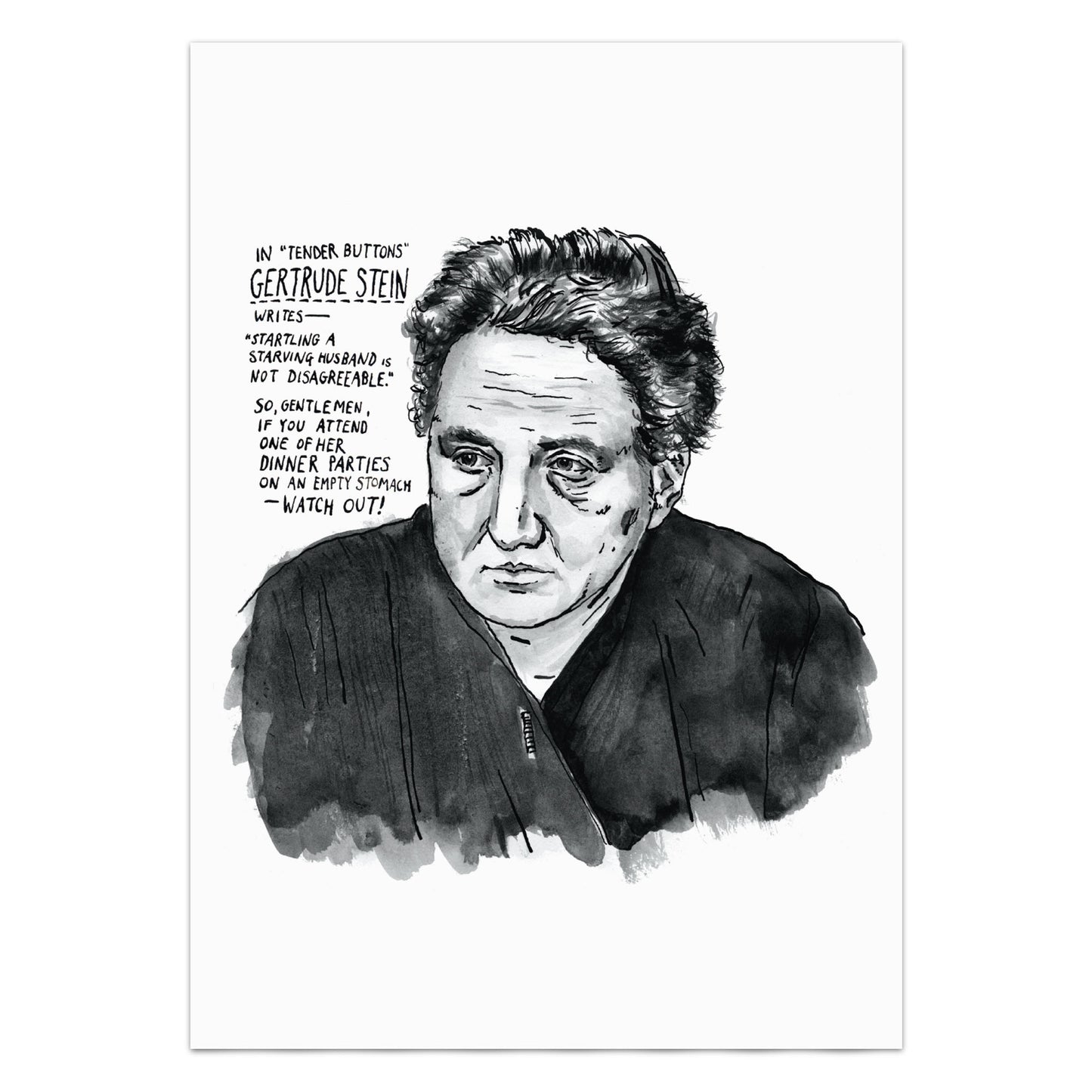 Gertrude Stein Tender Buttons Poster