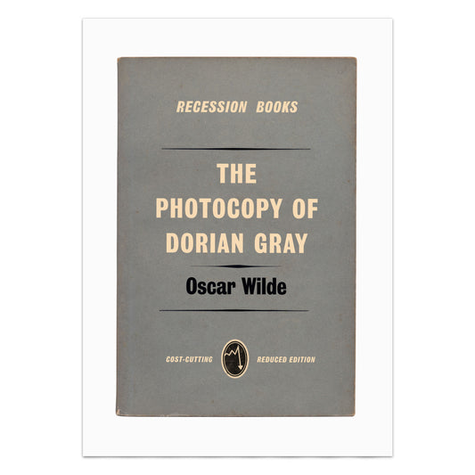 Oscar Wilde 'The Picture of Dorian Gray' Book Cover Poster Print: Recession Books