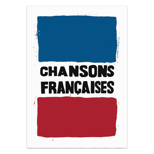French Songs Protest Poster - Chansons Françaises - French Songs