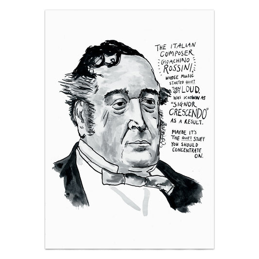 Gioachino Rossini Portrait Poster Print