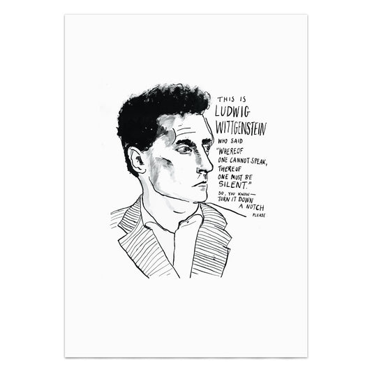Ludwig Wittgenstein Portrait Poster Print