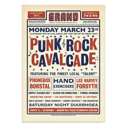 1977 Punk Rock Gig Poster