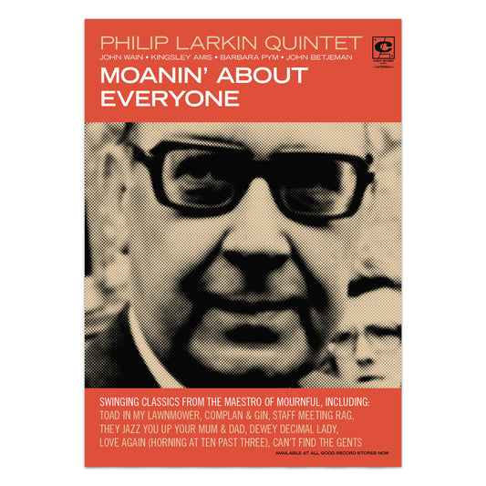 Philip Larkin Quintet Jazz Album Cover Poster Print