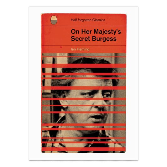 Ian Fleming 'On Her Majesty's Secret Service' Anthony Burgess Book Cover Poster Print