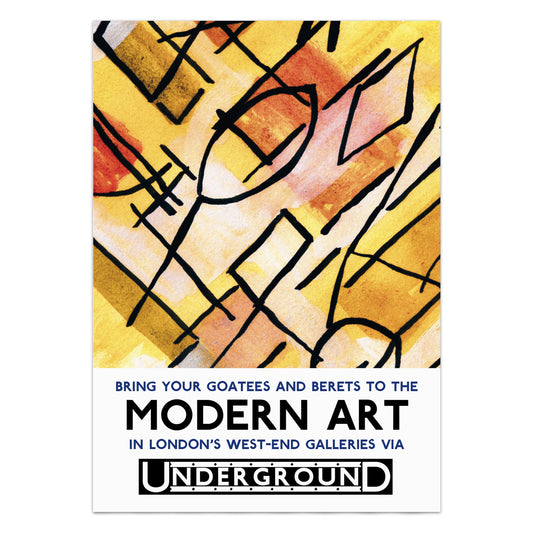 London Underground Modern Art Poster Print