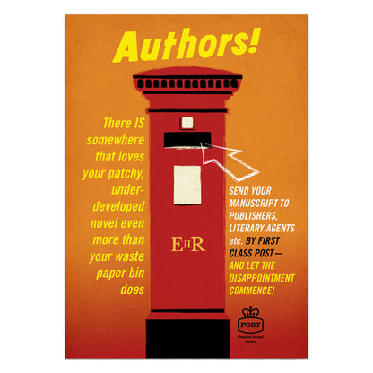 Authors! Advice For Writers Post Box Poster Print
