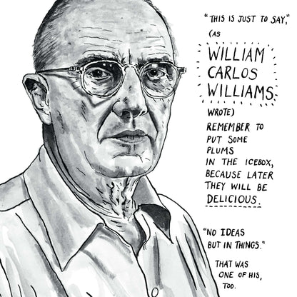 William Carlos Williams Portrait Poster Print