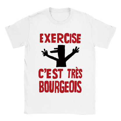 1968 Paris Protest Inspired T-Shirt: 'Exercise, c'est très bourgeois'