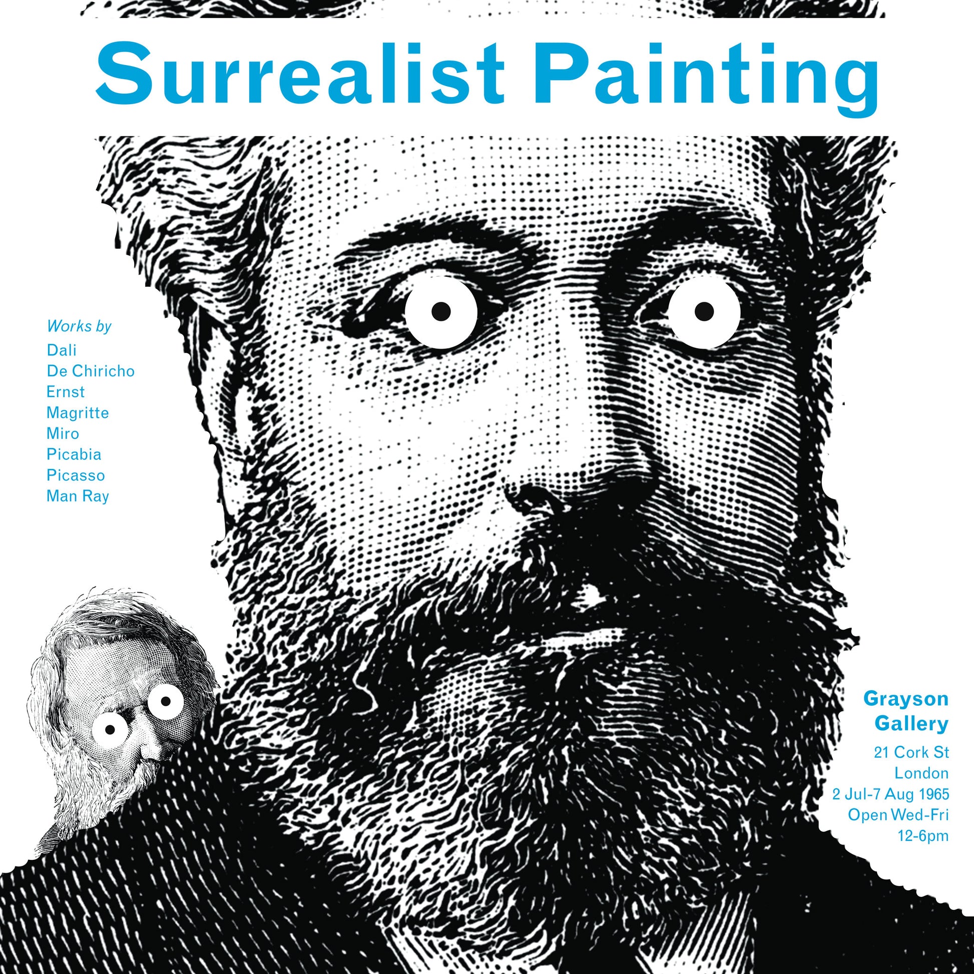 Surrealist Painting Exhibition Announcement Poster